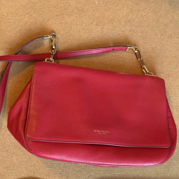henri bendel Handbags - Vintage Henri Bendel Red Saddle Purse